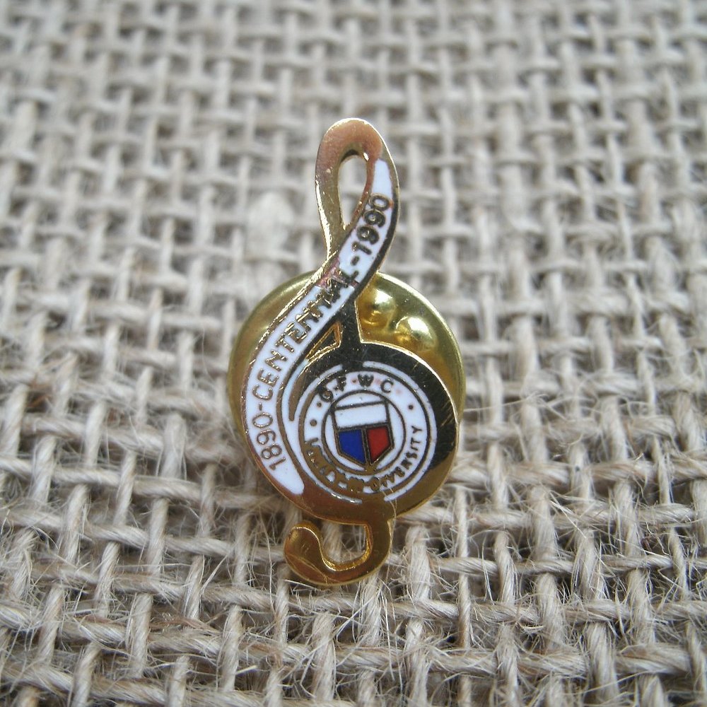 Vintage Gfwc G Clef Centennial Lapel Tack Pin
